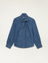 Denim shirt with bow image number 3