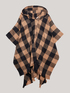 Hooded chequered cape image number 3