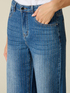Jeans palazzo con micro cristalli image number 2