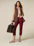 Cotton blend capri pants image number 0