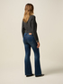 Flare jeans with button detail image number 1