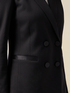 Double-breasted blazer with covered buttons image number 2