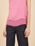 Top in raso e georgette image number 2