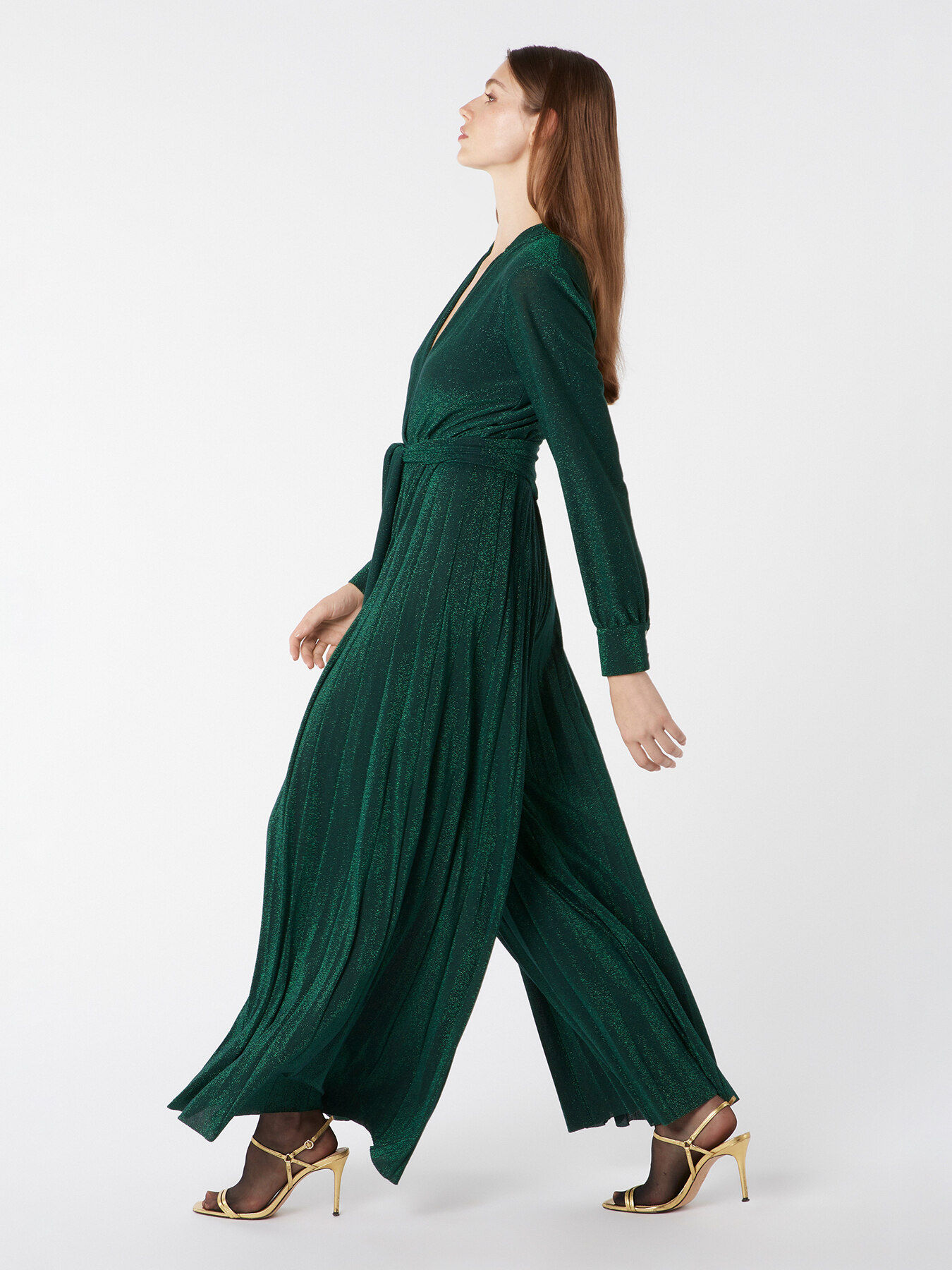 Tuta lunga in jersey pliss&eacute; image number 2