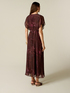Flare-Kleid aus Seidenmischung-Chiffon mit Muster image number 1