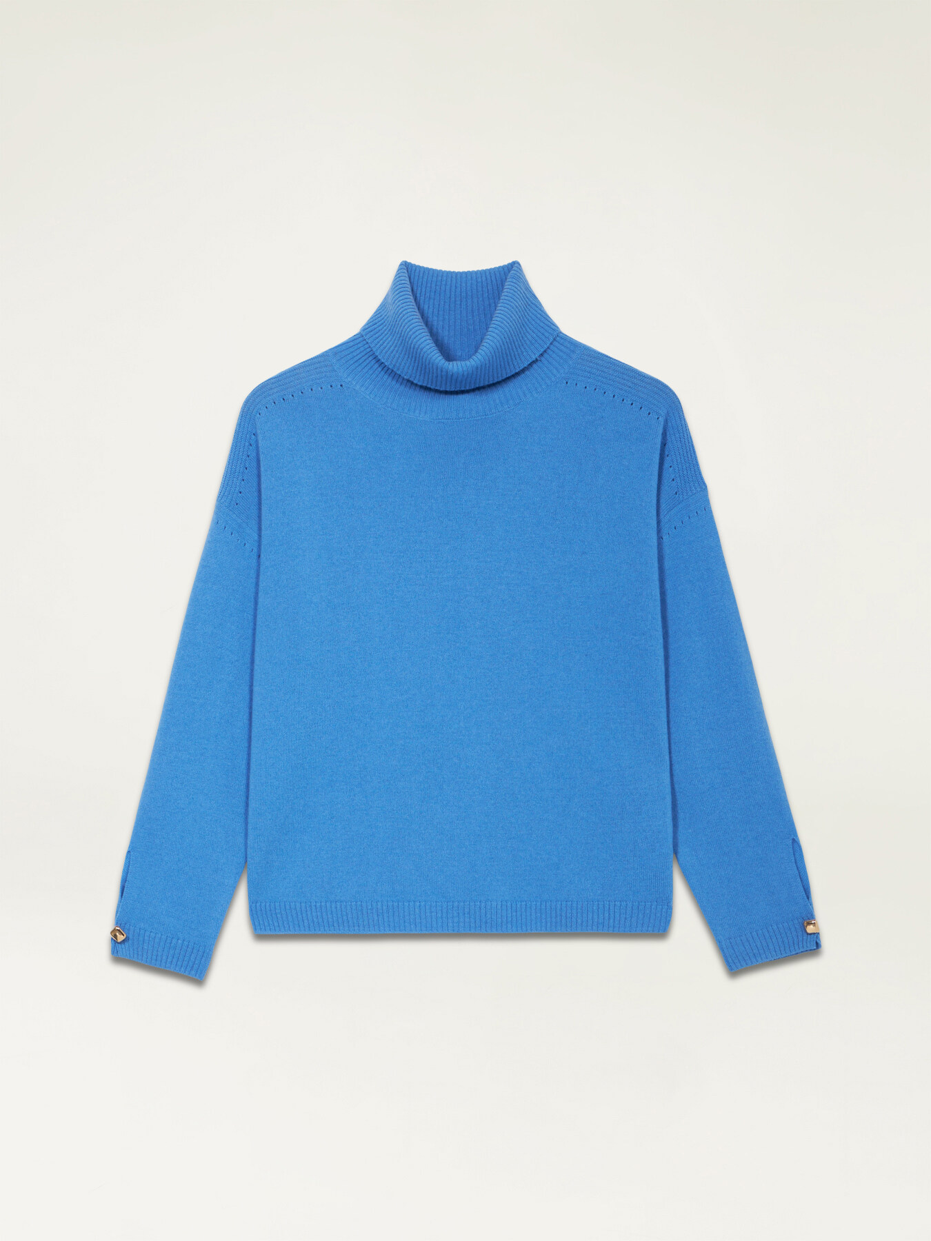 Pull col roul&eacute; en laine/cachemire image number 3