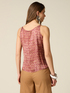 Patterned viscose satin top image number 1