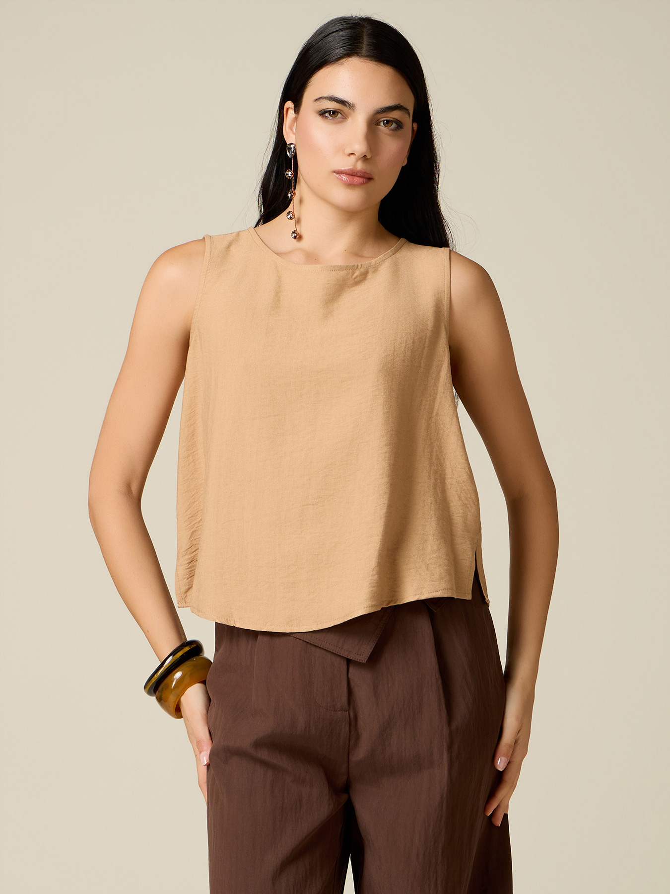 Top cropped misto viscosa image number 0