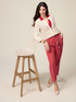 Fluid fabric trousers image number 0
