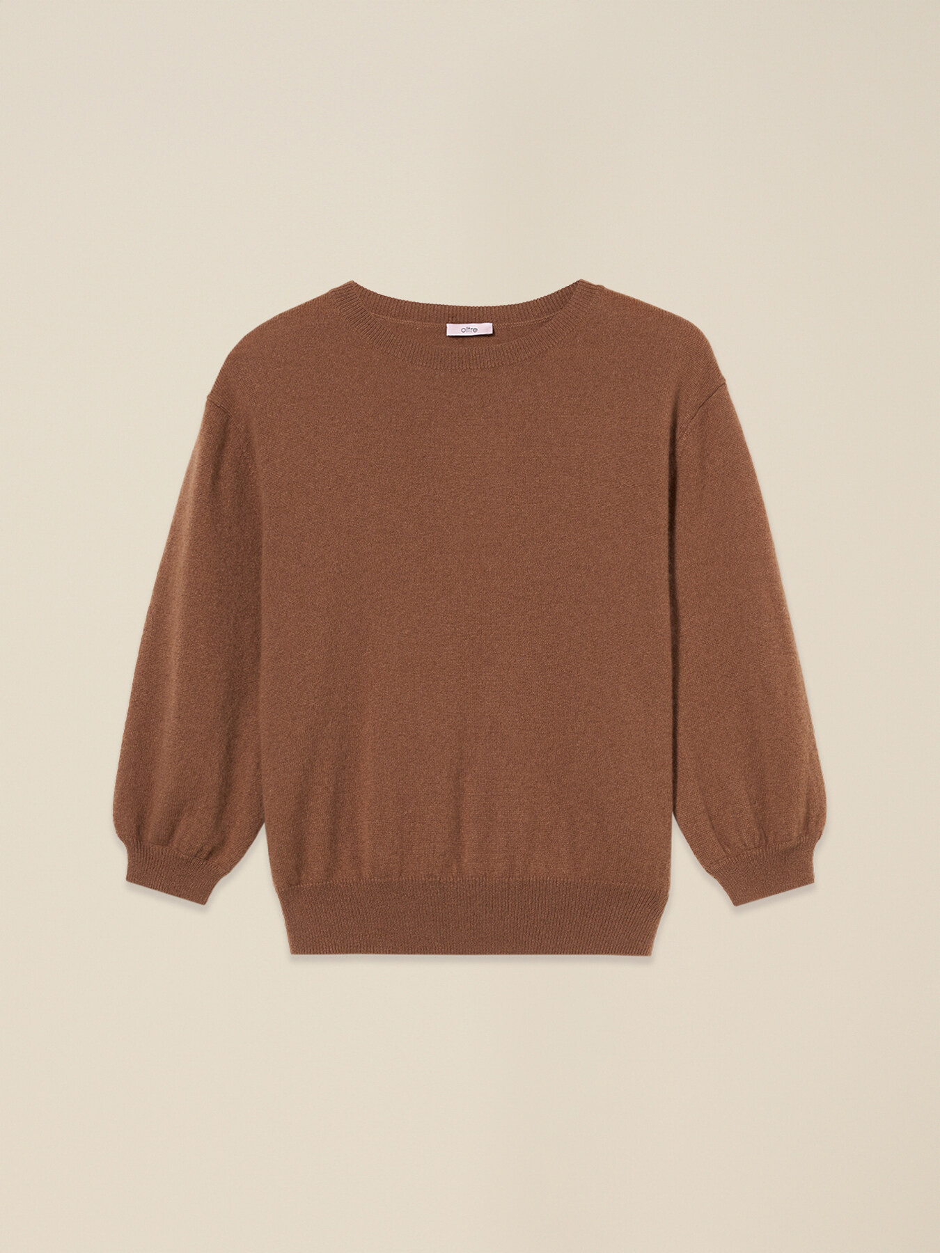 Cashmere sweater with puff sleeves image number 3