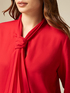 Blouse avec foulard pliss&eacute; image number 2