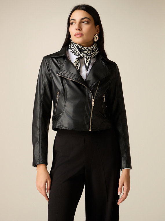 Cropped Bikerjacke
