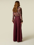 Pantaloni wide leg din twill image number 1
