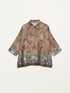 Patterned satin shirt image number 3
