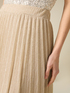 Falda larga de lúrex plisada image number 2