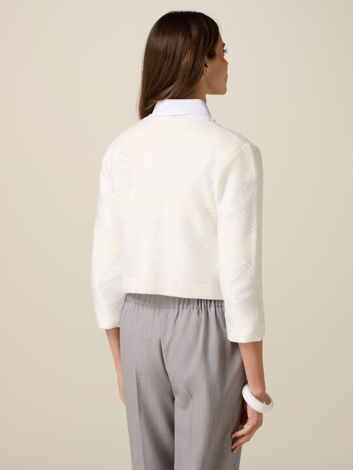 Kurze Jacke aus Strickware image number 2