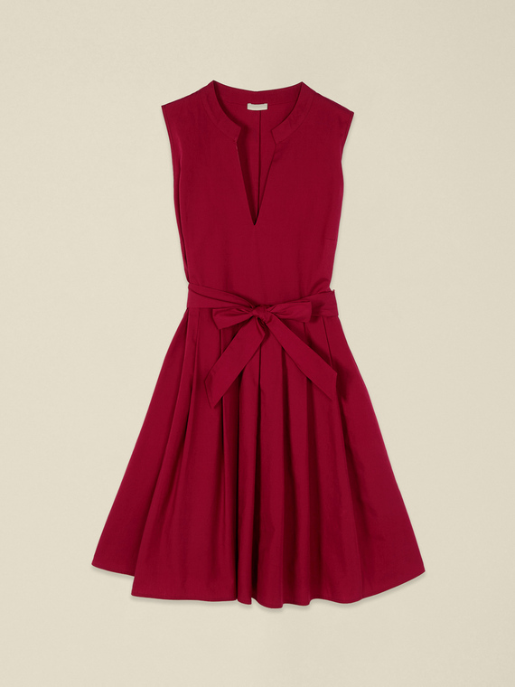 Flare dress in poplin
