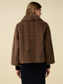 Teddy jacket with cable pattern image number 1
