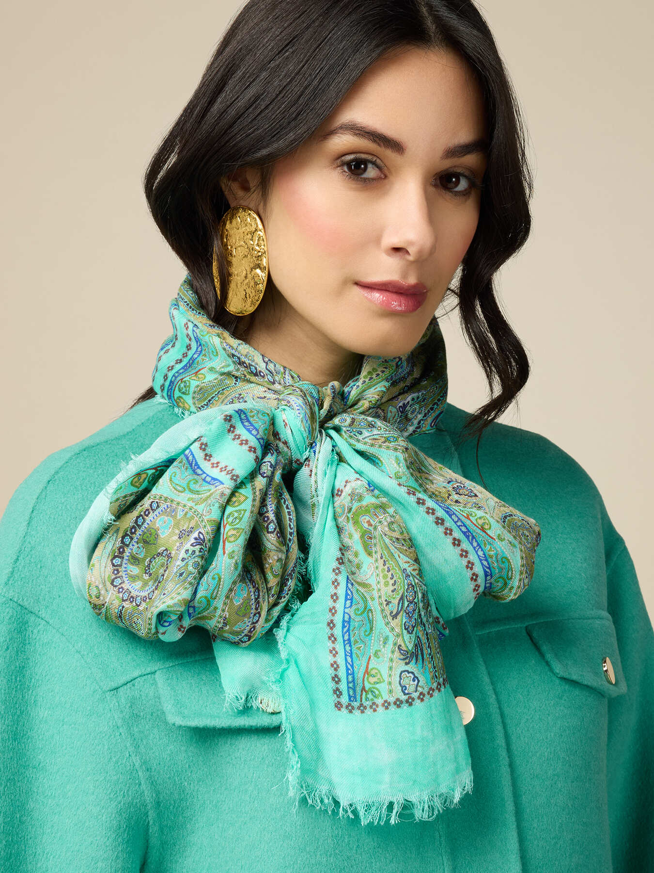 Patterned modal scarf image number 0