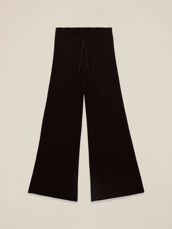 Pantalon palazzo en maille