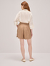 Bermuda shorts in twill with sash image number 1
