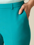 Cropped trousers with pressed crease image number 2