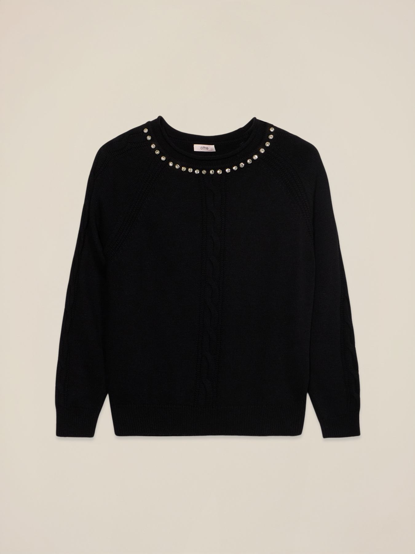 Cashmere blend sweater with bezels image number 3