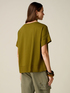Bi-material oversized T-shirt image number 1