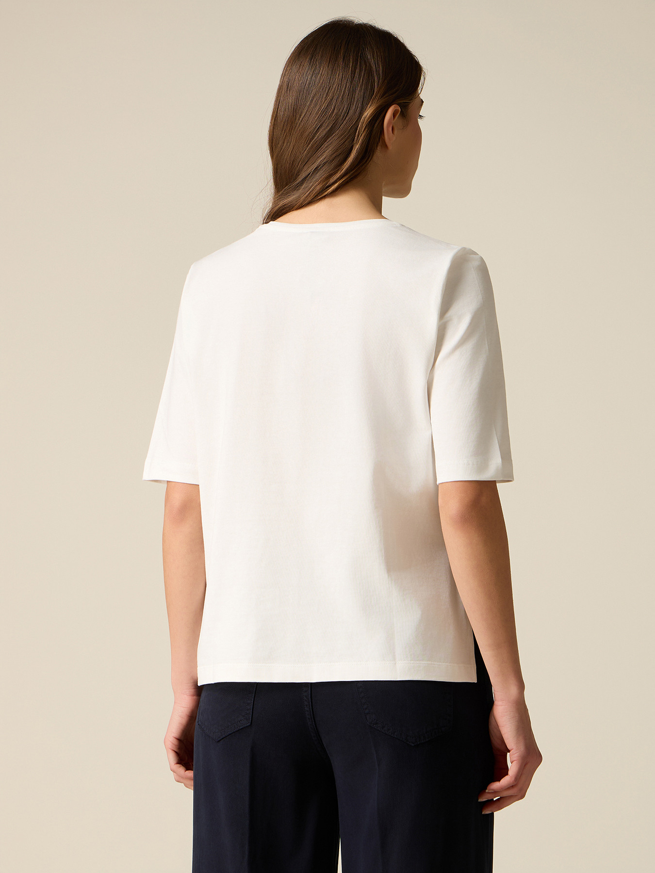 Jersey T-shirt with appliqu&eacute;s image number 1