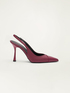 Real leather slingback kitten heels image number 2