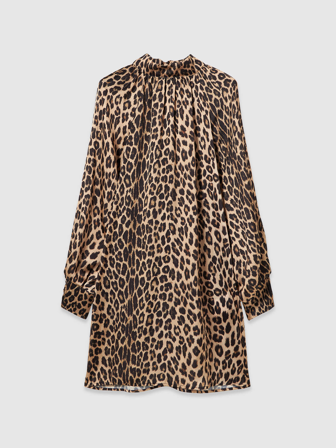 Abito animalier con fiocco al collo image number 4