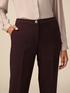Regular viscose blend trousers image number 2