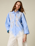 Camicia con intarsi in pizzo image number 0
