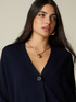Cardigan aus reiner Wolle mit V-Ausschnitt image number 2