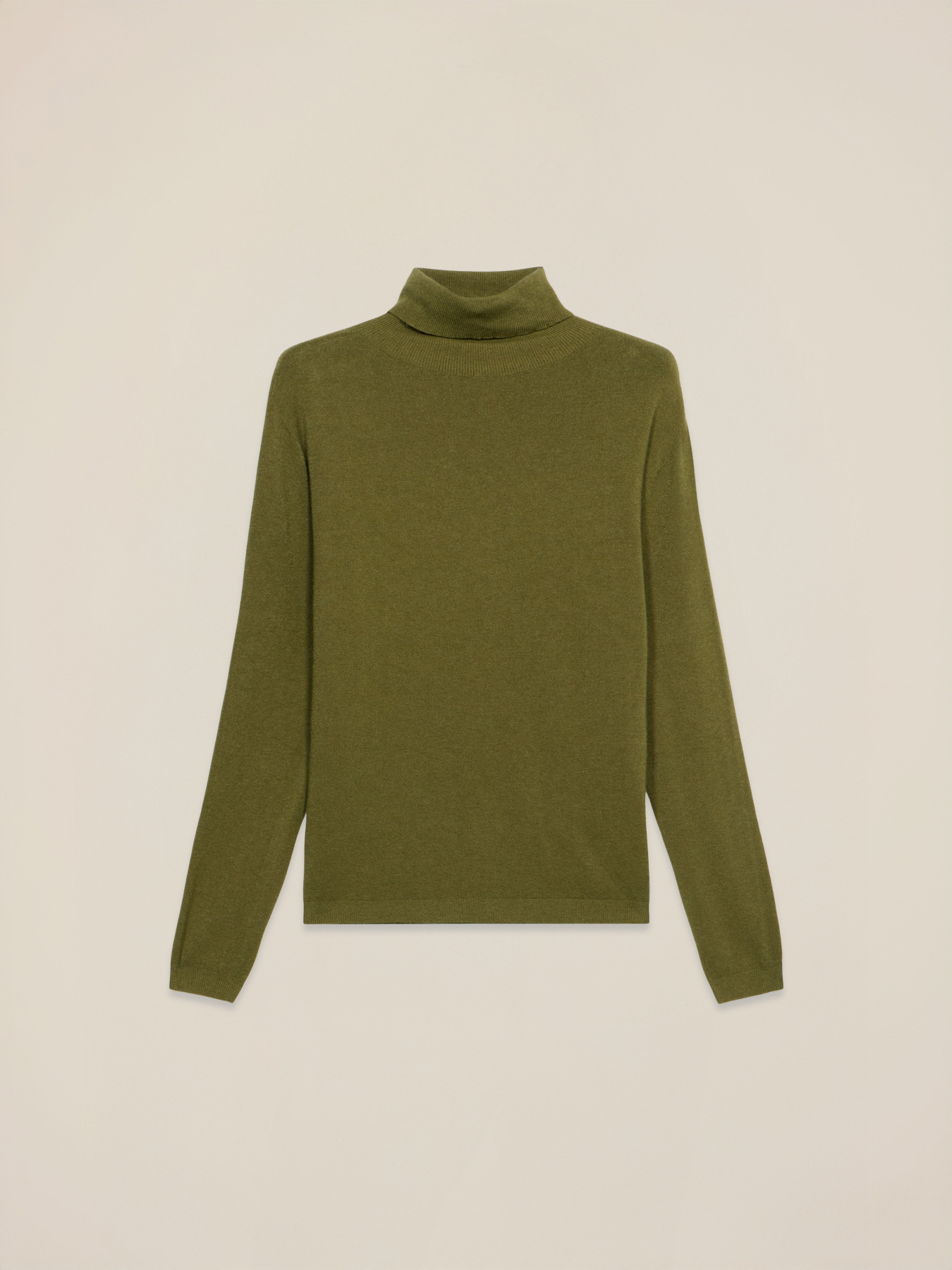 Fine knit viscose blend turtleneck sweater image number 3