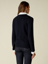 Cashmere-blend sweater with shirt details image number 1