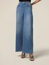 Jeans wide leg con dettaglio catena image number 3