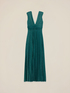 Langes Plissee-Kleid aus Lurex-Jersey image number 3