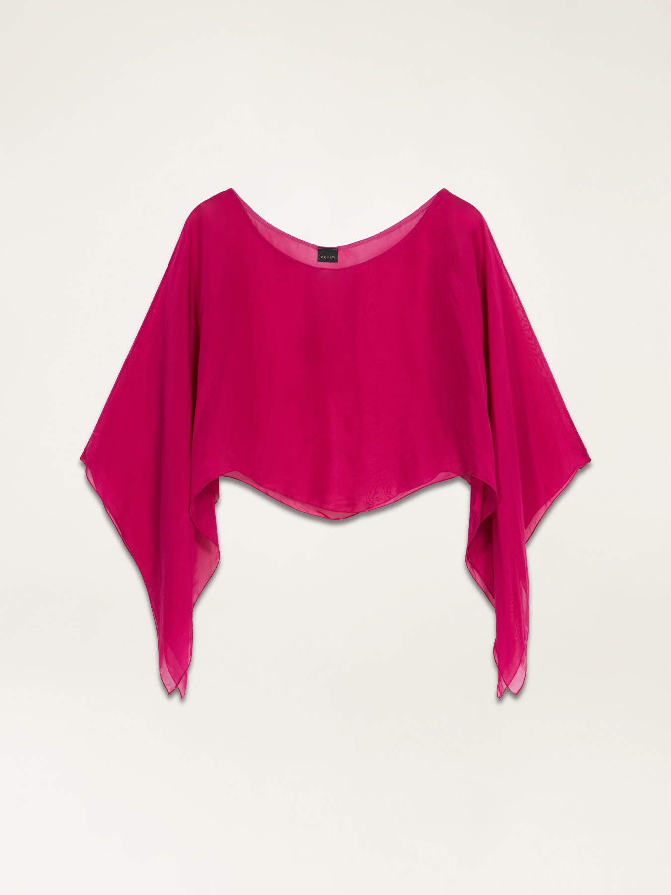 Coprispalle a poncho misto seta image number 1