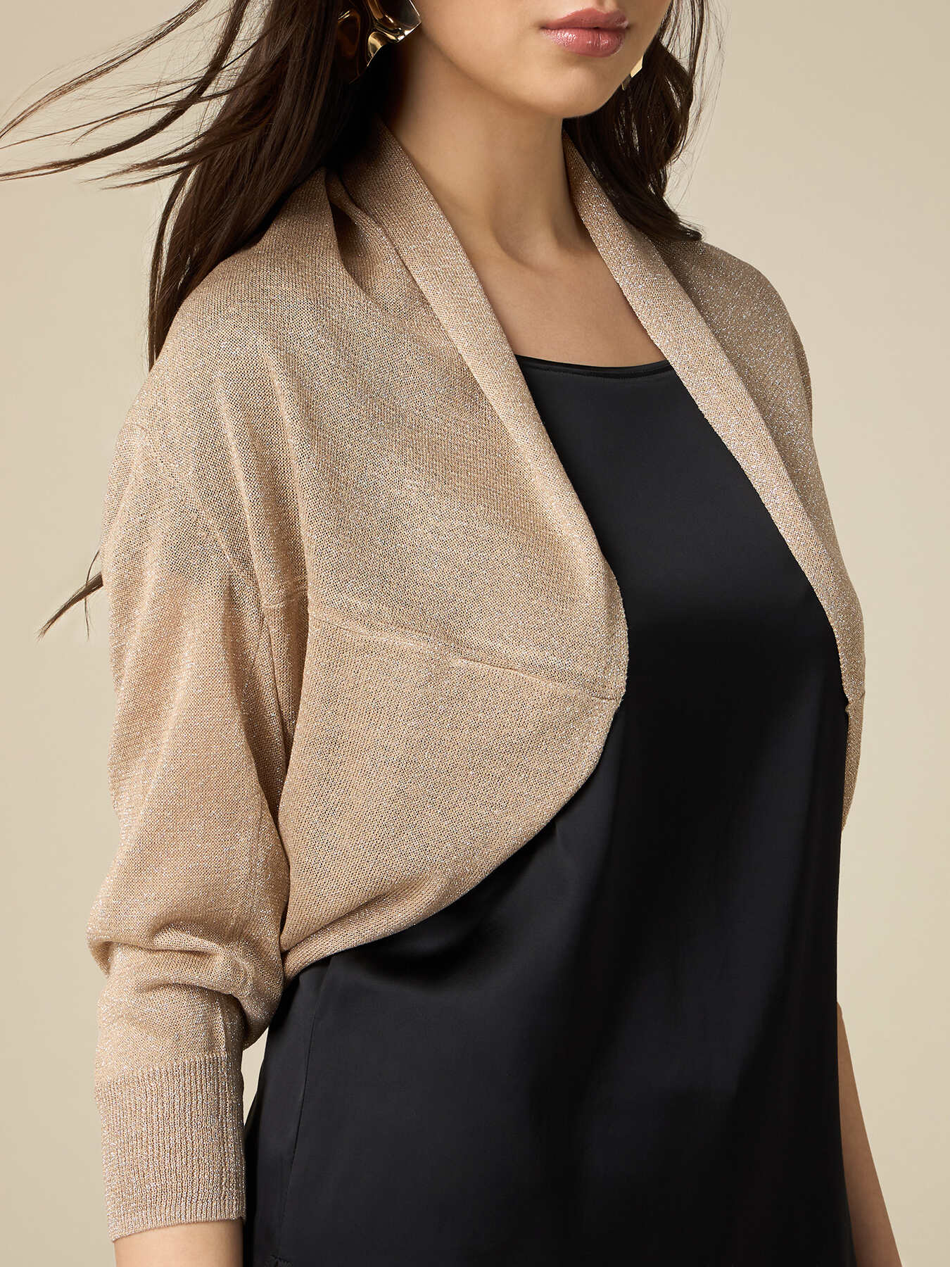 Shrug in lurex yarn image number 2