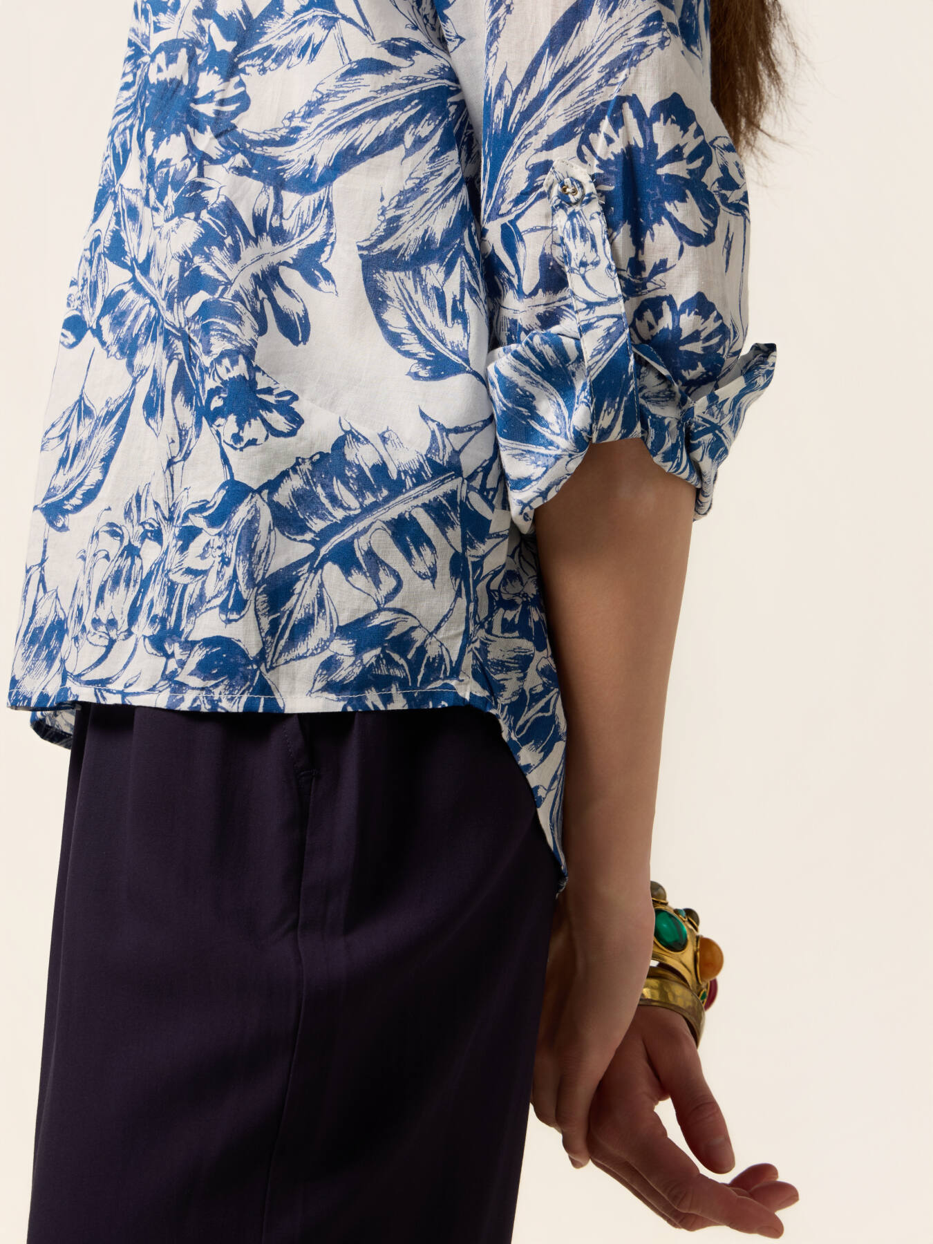 Camicia in voile di cotone fantasia image number 2