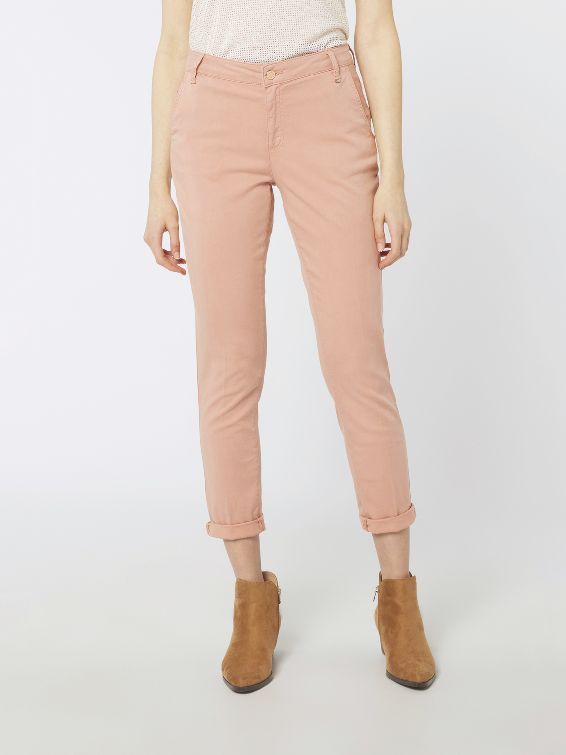 Pantaloni chino Madrid in tencel - Oltre.com