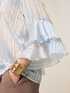 Georgette blouse with ruffle image number 2