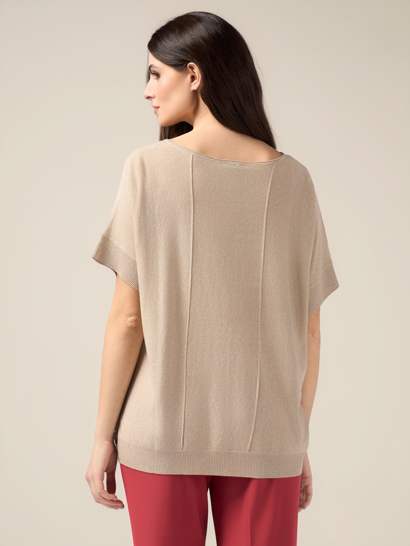 Lurex-Shirt mit kurzen &Auml;rmeln image number 1