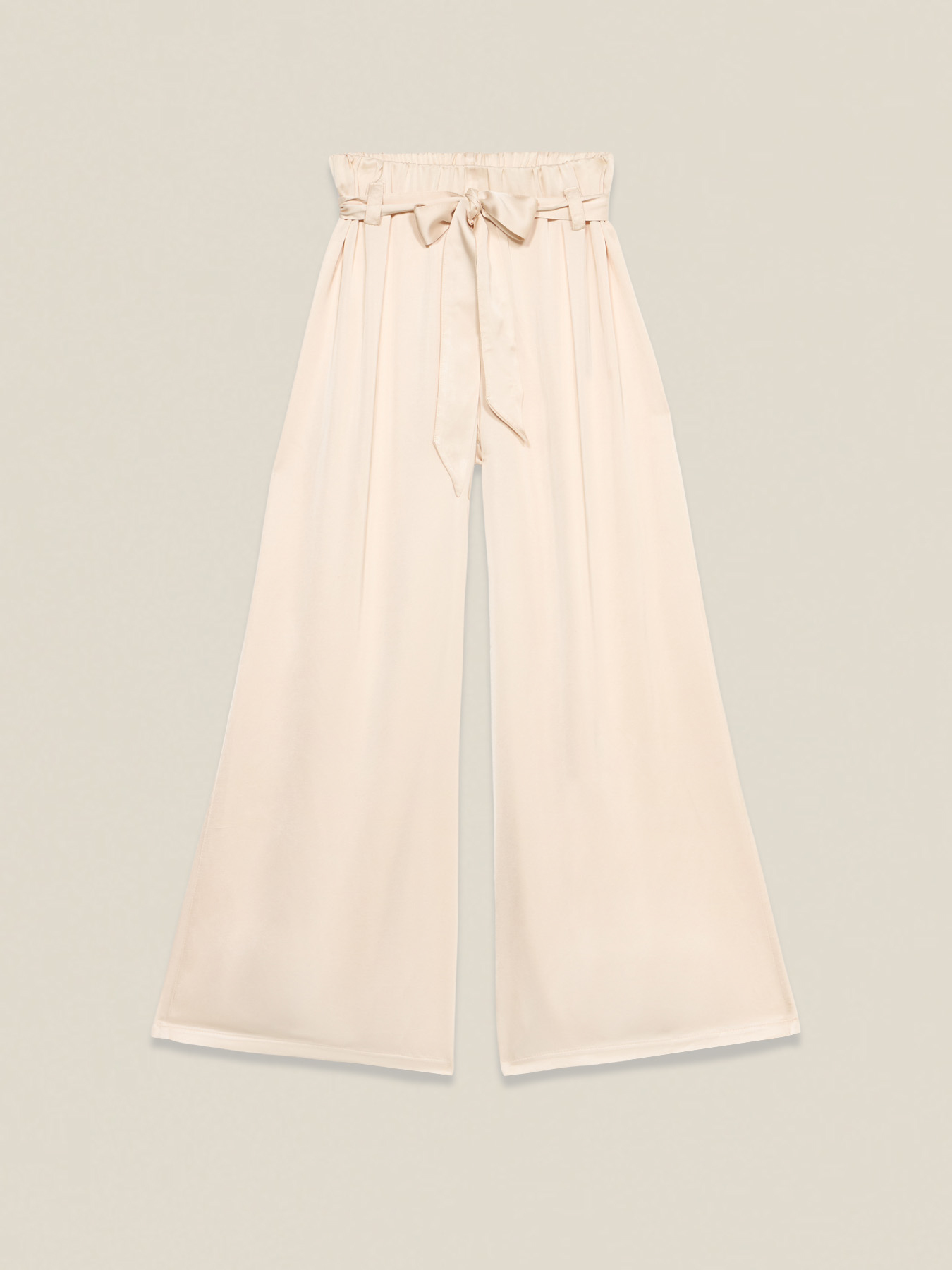 Wide-leg palazzo pants with sash belt image number 5