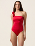 Maillot de bain une pi&egrave;ce asym&eacute;trique avec volant image number 0