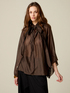 Blouse en voile avec n&oelig;ud image number 0