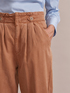 Pantalones over de tejido tencel image number 2