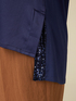 T-Shirt aus zwei verschiedenen Materialien mit Pailletten image number 2