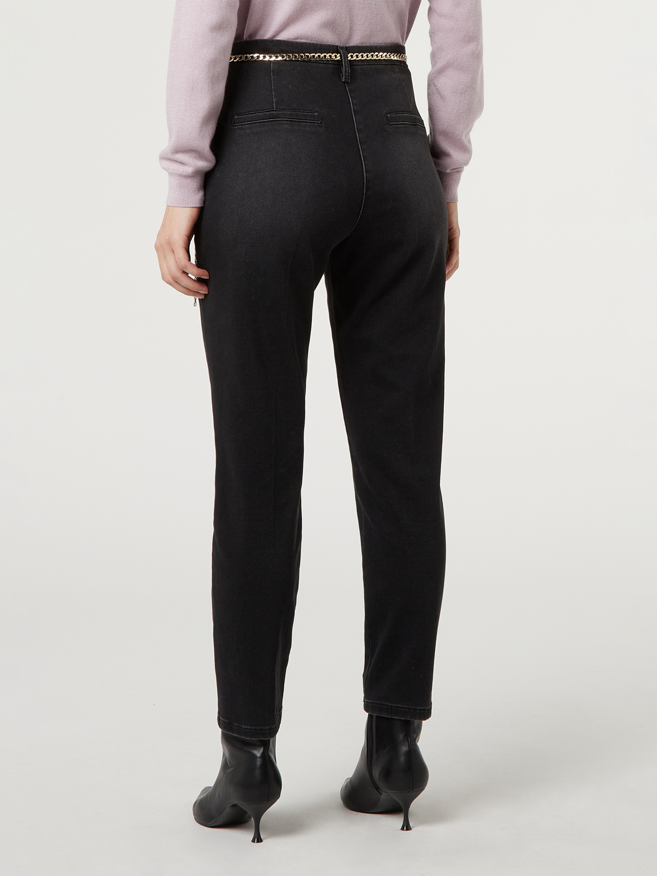 Hose aus Denim in Sweat-Optik image number 1